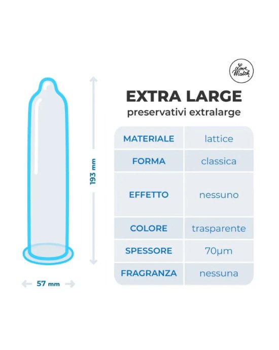 Презервативи збільшеної ширини Love Match - Extra Large (по 1 шт) Презервативи збільшеної ширини Love Match - Extra Large (по 1 шт)