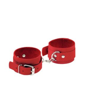 Наручники Leather Standart Hand Cuffs, Red