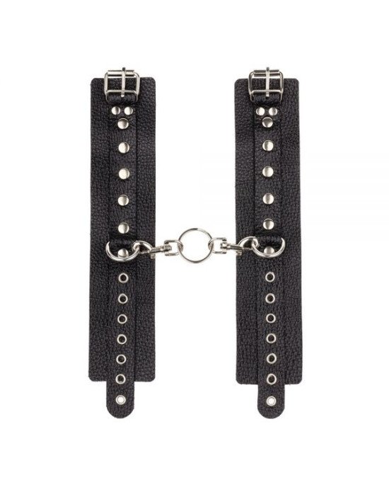 Наручники Leather Double Fix Hand Cuffs, Black Наручники Leather Double Fix Hand Cuffs, Black