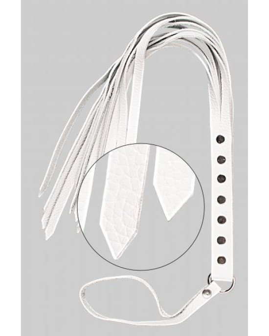Флогер натуральна шкіра Leather Floger, White