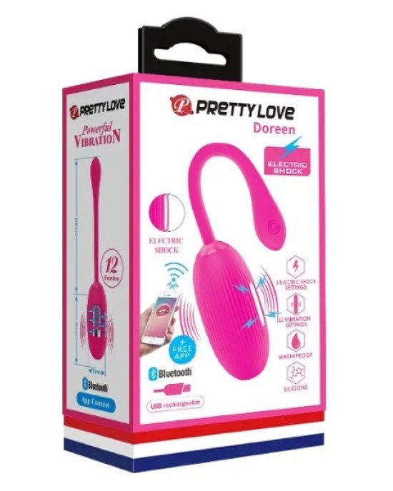 Віброяйце з електростимуляцією, кероване смартфоном Pretty Love - Doreen