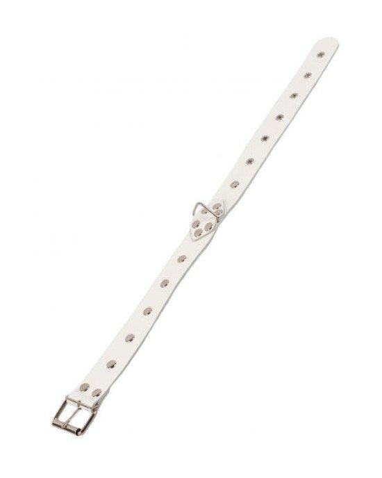Нашийник Leather Restraints Collar, White Нашийник Leather Restraints Collar, White