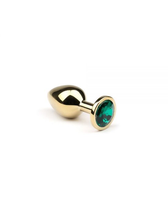 Анальна пробка, Gold Emerald, S