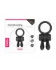Ерекційне віброкільце Power Clit Cockring, Black Ерекційне віброкільце Power Clit Cockring, Black