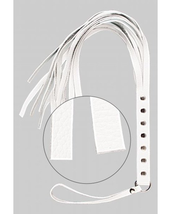 Флогер S&M Fancy Leather Floger, White Флогер S&M Fancy Leather Floger, White