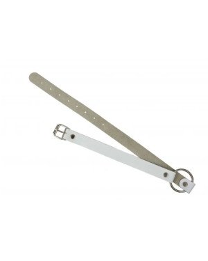 Кляп Leather O-Ring Gag, White