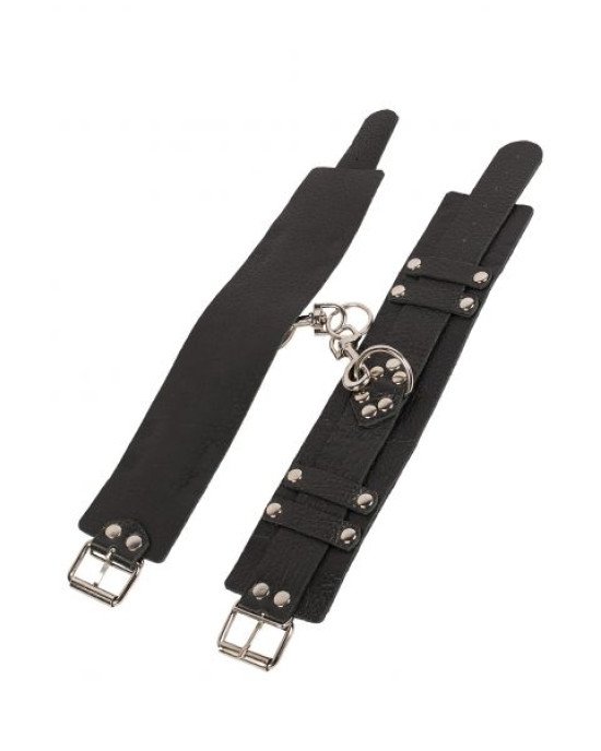 Окови Leather Dominant Leg Cuffs, Black