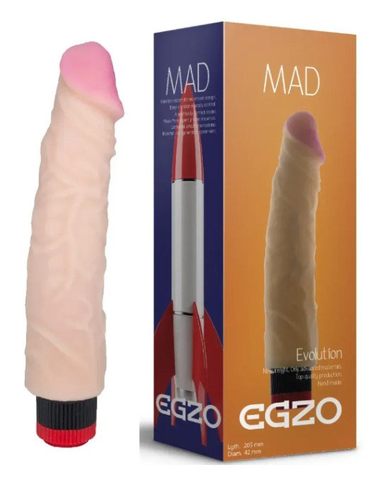 Вібратор EGZO Ciberskin VNS004 (20,5 см х 4,2 см) Вібратор EGZO Ciberskin VNS004 (20,5 см х 4,2 см)