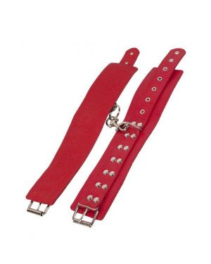 Окови Leather Restraints Leg Cuffs, Red
