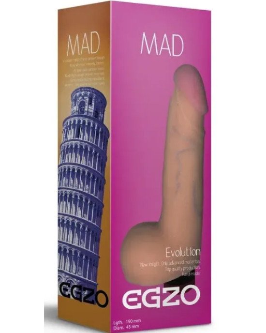 Вібратор EGZO Ciberskin V006 (19 см х 4,5 см) Вібратор EGZO Ciberskin V006 (19 см х 4,5 см)