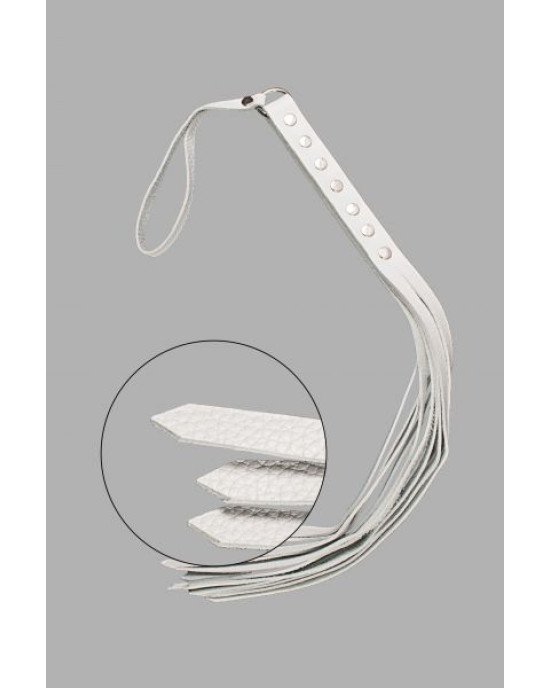 Флогер натуральна шкіра Leather Floger, White