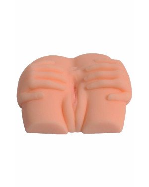 Мастурбатор Вагіна-Анус Delicate hand masturbator без вібрації тілесний