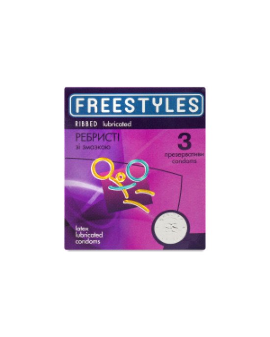 Презервативи FREESTYLES №3 Ribbed, ребристі