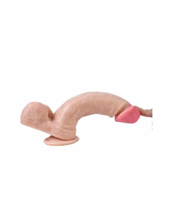 Фалоімітатор Wolf King Lifelike Rubber Dildo на присосці тілесний Фалоімітатор Wolf King Lifelike Rubber Dildo на присосці тілесний
