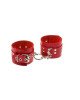 Наручники Leather Rastraints Hand Cuffs, Red Наручники Leather Rastraints Hand Cuffs, Red