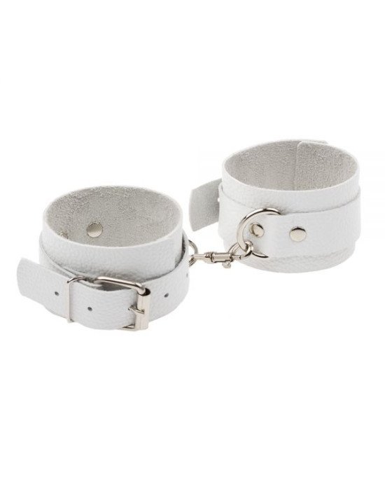 Наручники Leather Standart Hand Cuffs, White Наручники Leather Standart Hand Cuffs, White