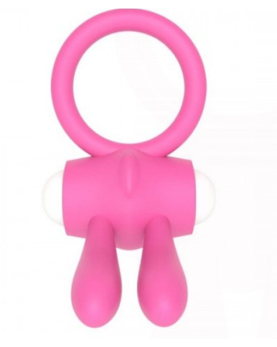 Ерекційне віброкільце Power Clit Cockring, Pink