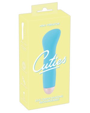 Синій міні вібромасажер Cuties Mini Vibrator з 7 різними вібраційними режимами