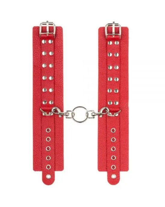 Наручники Leather Rastraints Hand Cuffs, Red Наручники Leather Rastraints Hand Cuffs, Red