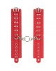 Наручники Leather Rastraints Hand Cuffs, Red Наручники Leather Rastraints Hand Cuffs, Red