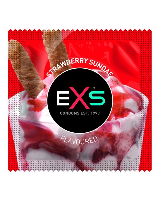 Презервативи EXS Strawberry Sundae (по 1 шт) Презервативи EXS Strawberry Sundae (по 1 шт)