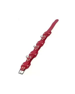 Нашийник VIP Leather Collar, RED