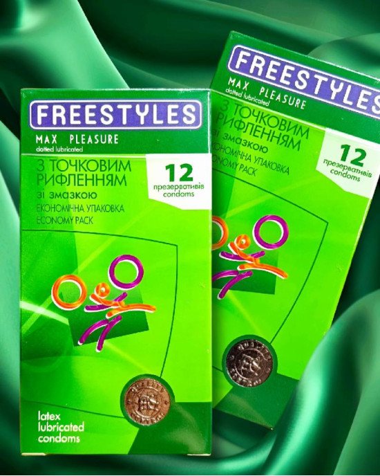 Презервативи FREESTYLES №12 Max Pleasure точкові Презервативи FREESTYLES №12 Max Pleasure точкові