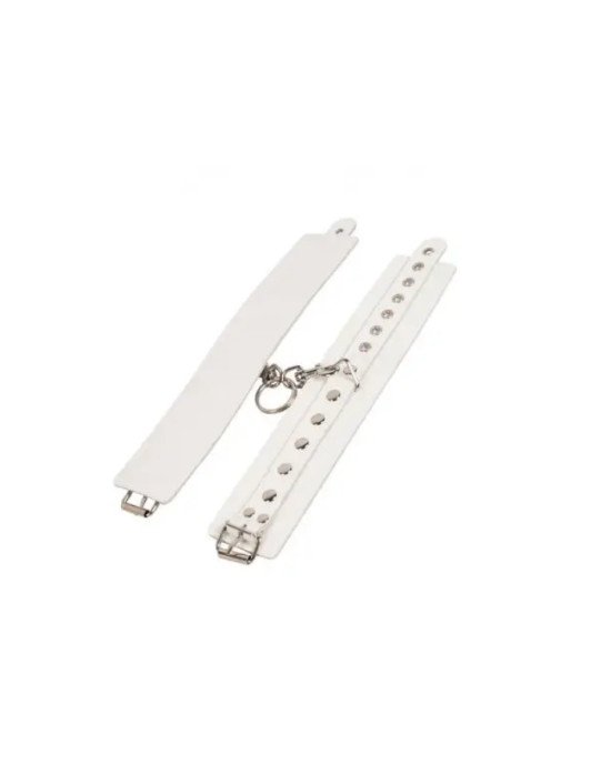 Наручники Leather Restraints Hand Cuffs, White Наручники Leather Restraints Hand Cuffs, White