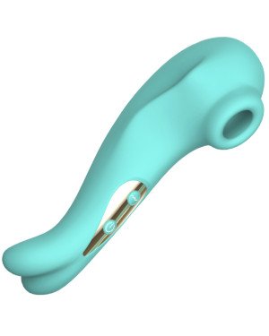 Вакуумний стимулятор клітора Suction Bunny колір бірюзовий