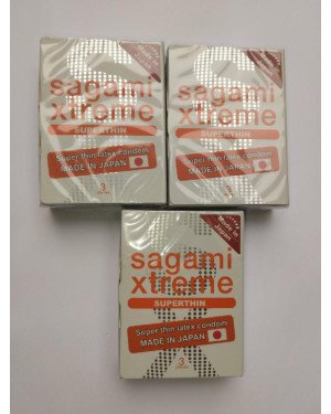 Презервативи ультратонкі SAGAMI XTREME SUPERTHIN (упаковка 3 шт) Презервативи ультратонкі SAGAMI XTREME SUPERTHIN (упаковка 3 шт)