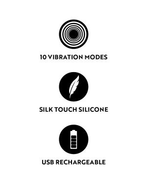 Міні-вібратор Cuties із 10 режимами вібрації Міні-вібратор Cuties із 10 режимами вібрації