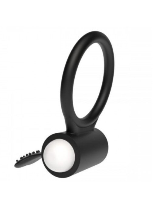 Ерекційне віброкільце Power Clit Cockring, Black Ерекційне віброкільце Power Clit Cockring, Black