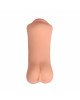 Двосторонній мастурбатор Вагіна-Анус-Рот Real Sex Doll без вібрації Двосторонній мастурбатор Вагіна-Анус-Рот Real Sex Doll без вібрації