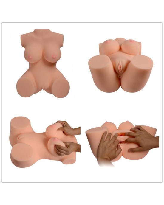 Реалістичне тіло торс Anica Solid Silicone Sexy Doll L анус-вагіна без вібрації тілесний Реалістичне тіло торс Anica Solid Silicone Sexy Doll L анус-вагіна без вібрації тілесний