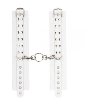 Наручники Leather Rastraints Hand Cuffs, White
