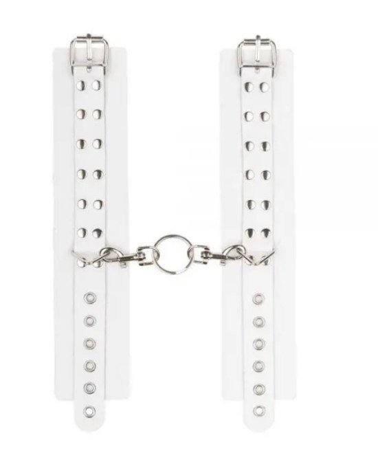 Наручники Leather Rastraints Hand Cuffs, White