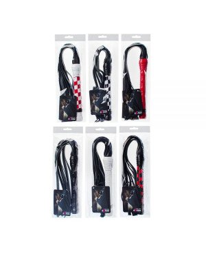 Флогер VIP Leather Flogger, Red Флогер VIP Leather Flogger, Red
