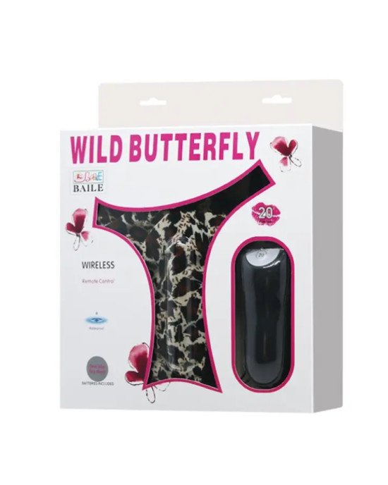 Вібростимулятор клітора з пультом д/в та стрінгами Wild Butterfly Вібростимулятор клітора з пультом д/в та стрінгами Wild Butterfly