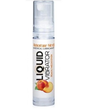 Стимулюючий лубрикант від Amoreane Med: Liquid vibrator - Peach (рідкий вібратор), 10 ml