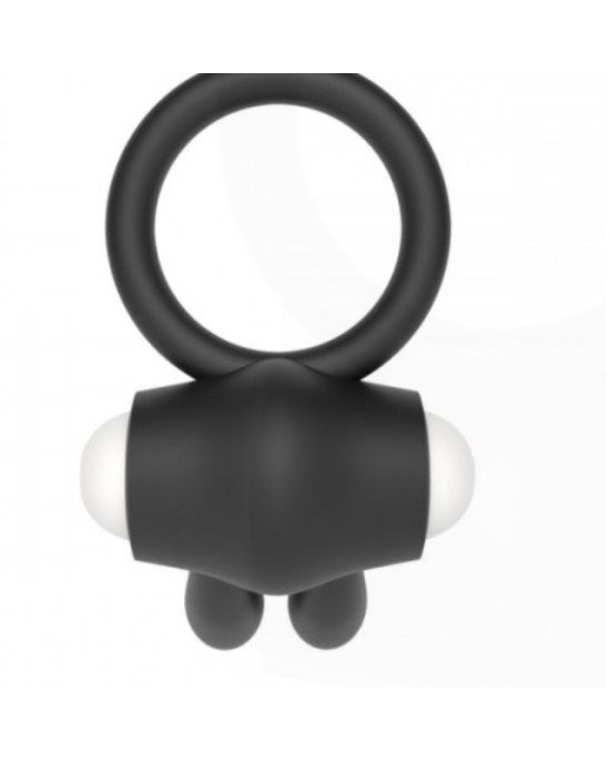 Ерекційне віброкільце Power Clit Cockring, Black Ерекційне віброкільце Power Clit Cockring, Black