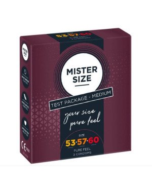 Презервативи MISTER SIZE Test Package Medium 53+57+60 мм (3 шт) Презервативи MISTER SIZE Test Package Medium 53+57+60 мм (3 шт)