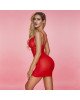Сорочка еротична червона зі стрінгами S Сорочка еротична червона зі стрінгами S