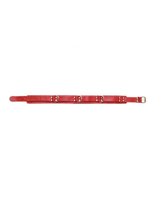 Нашийник Slave leather collar, Red Нашийник Slave leather collar, Red