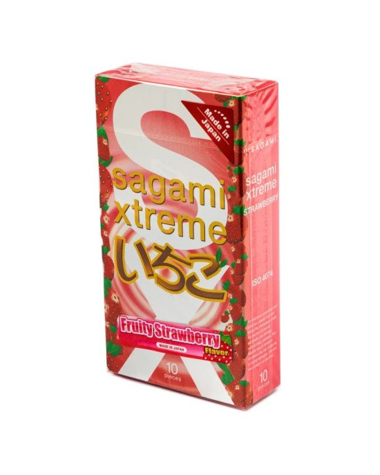 Презервативи ультратонкі SAGAMI XTREME FRUITY STRAWBERRY (по 1 шт) Презервативи ультратонкі SAGAMI XTREME FRUITY STRAWBERRY (по 1 шт)