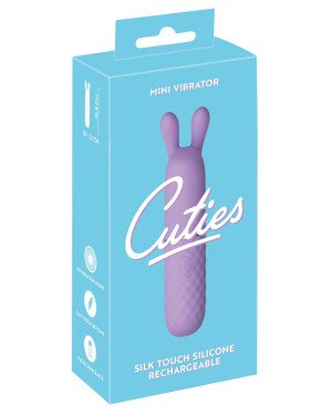 Міні-кліторальний вібратор з м'якими віброушками Cuties