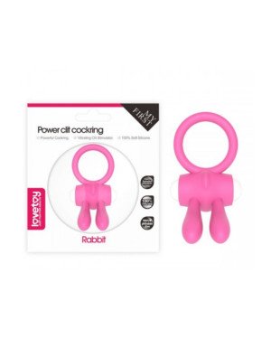 Ерекційне віброкільце Power Clit Cockring, Pink
