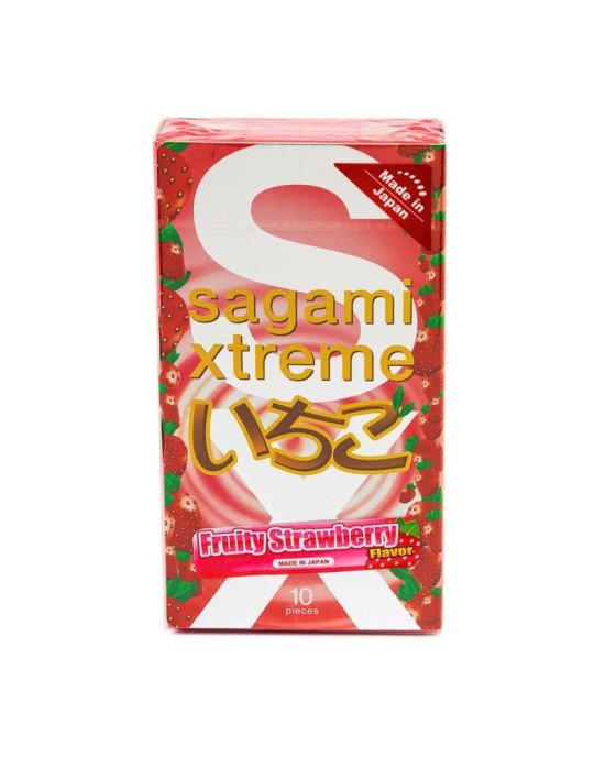 Презервативи ультратонкі SAGAMI XTREME FRUITY STRAWBERRY (по 1 шт) Презервативи ультратонкі SAGAMI XTREME FRUITY STRAWBERRY (по 1 шт)