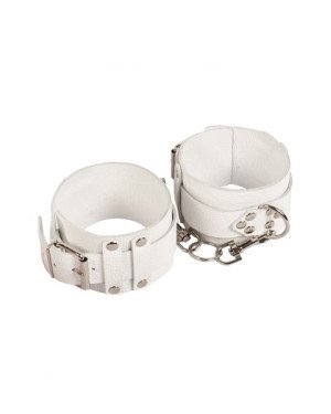 Окови Leather Dominant Leg Cuffs, White