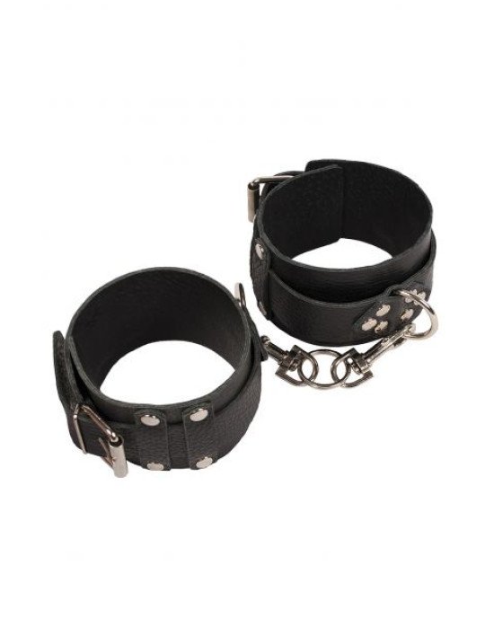 Окови Leather Dominant Leg Cuffs, Black