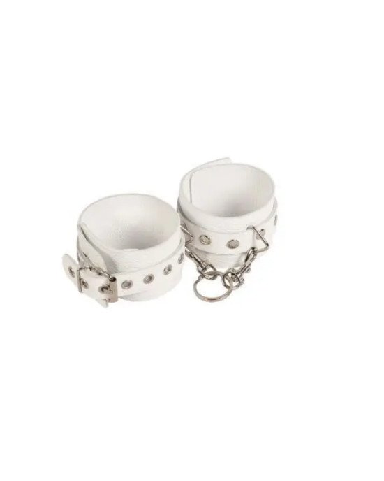 Наручники Leather Restraints Hand Cuffs, White Наручники Leather Restraints Hand Cuffs, White